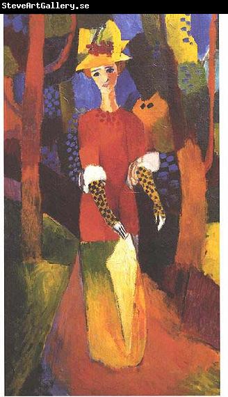 August Macke Woman in park